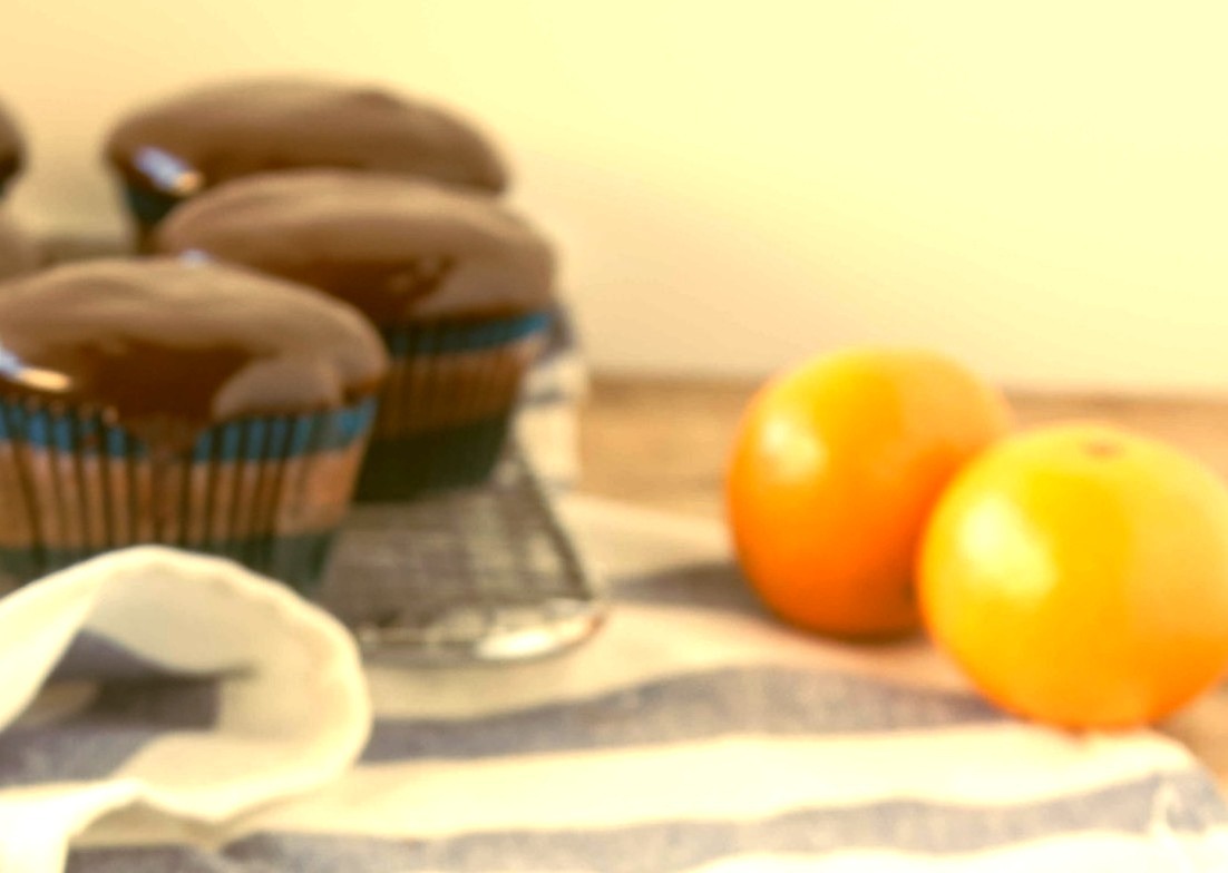 Chocolate Clementine Cupcake with Candied Citrus Slices